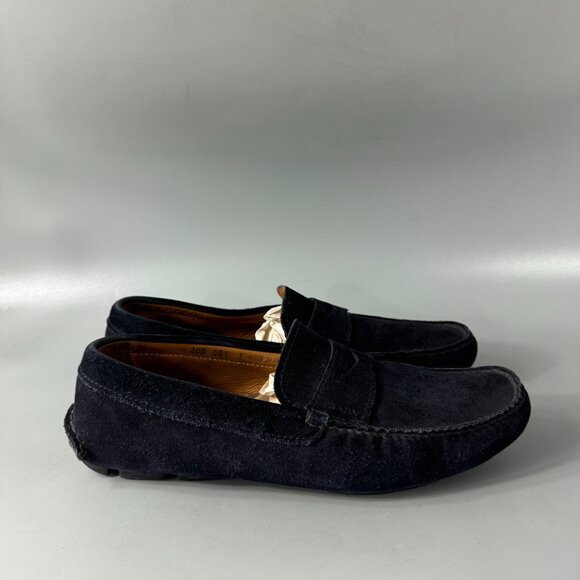 Prada Navy blue Suede Leather Driving Loafers, Size 7 (US8) main image 13
